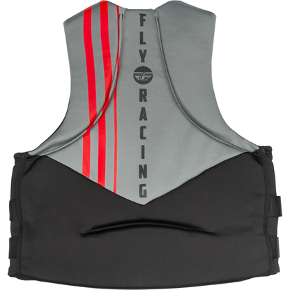 Neoprene Flotation Vest Black/Grey/Red 3x
