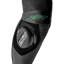 S1 D3o Suit Blk/Gry/Flo Grn Leather Lg