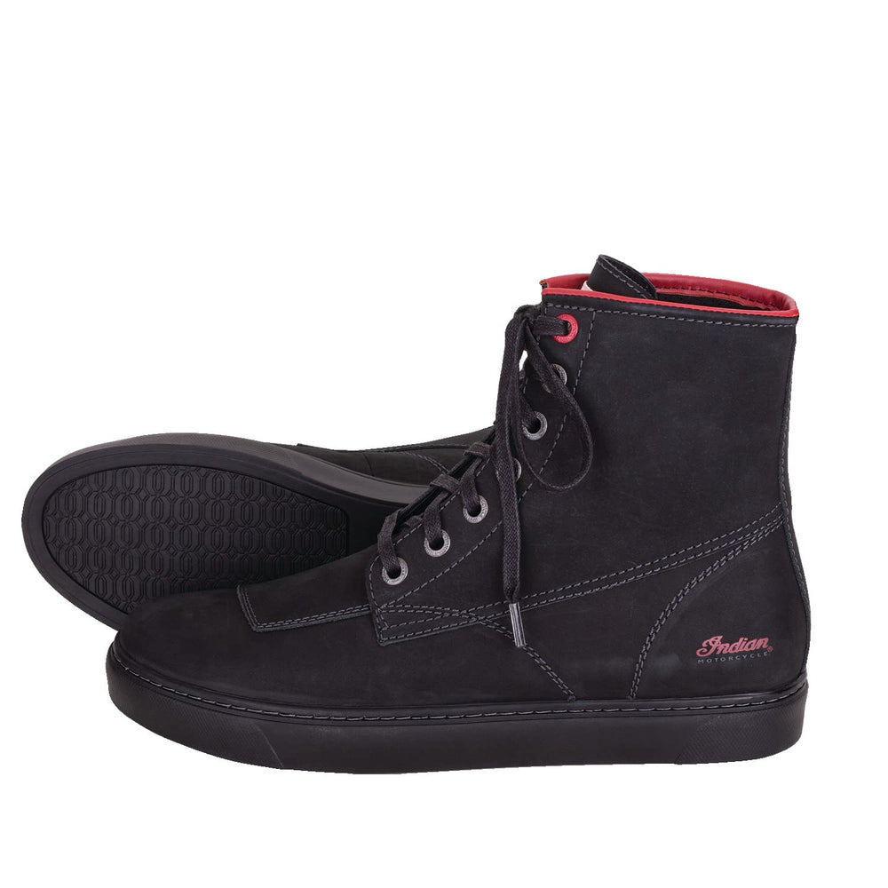 
                      
                        Indian Motorcycle Men's Leather Bryant Sneaker, Black - 10
                      
                    