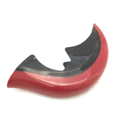 Indian Motorcycle Fender Assembly, Front, Cruiser Black with Indian Red, Genuine OEM Part 1019176-1468, Qty 1