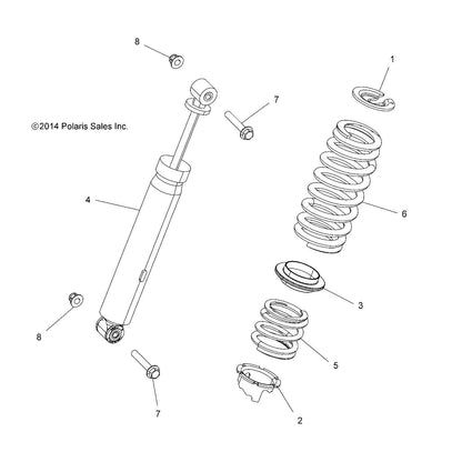 Polaris RZR SPR-360#,3.1FL,2.06-2.31ID,CSO [AA], Genuine OEM Part 7044218-446, Qty 1