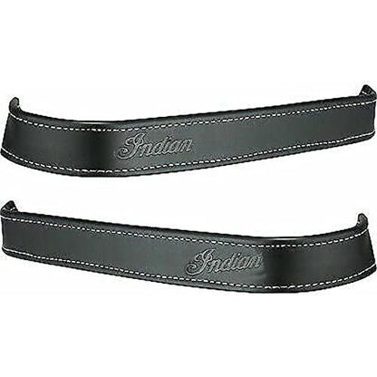 Indian Motorcycle Genuine Leather Trim for Floorboards, Pair, Black, for Chief, Super Chief, Chieftain, Challenger, Roadmaster, Springfield, Pursuit Models and More - 2880007-01
