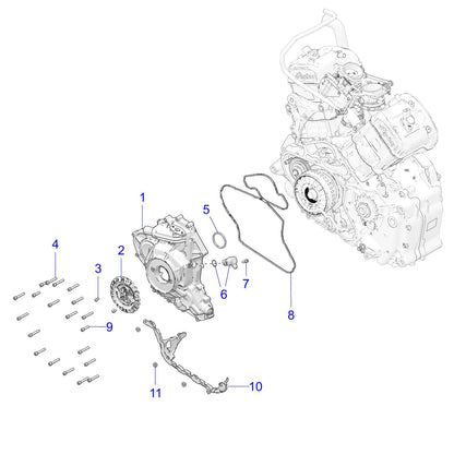 Polaris Stator Cover Gasket, Genuine OEM Part 5414562, Qty 1