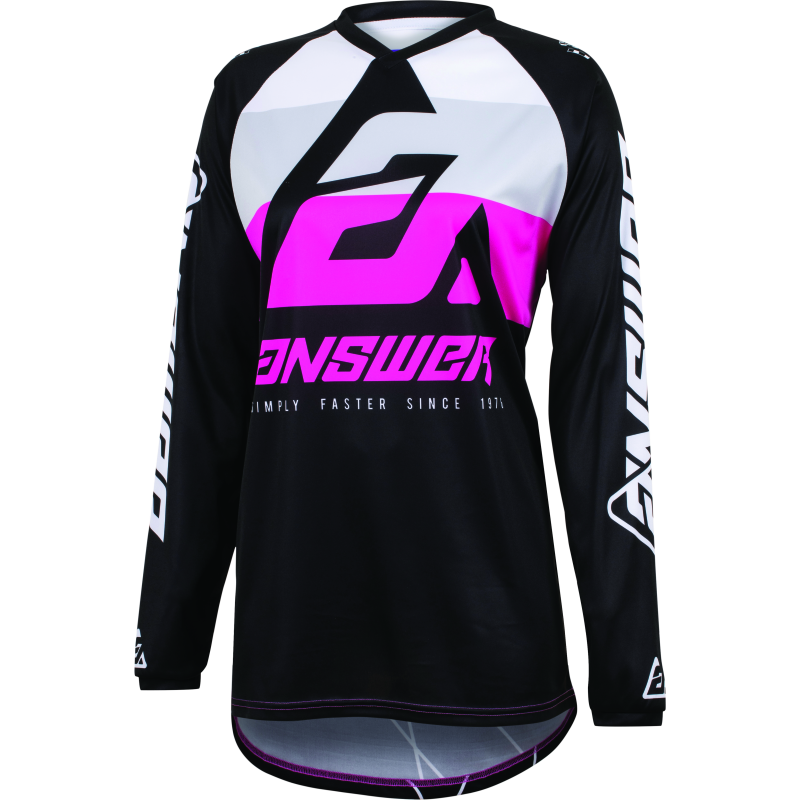 Answer 23 Syncron CC Jersey Black/White/Rhodamine Womens - Medium