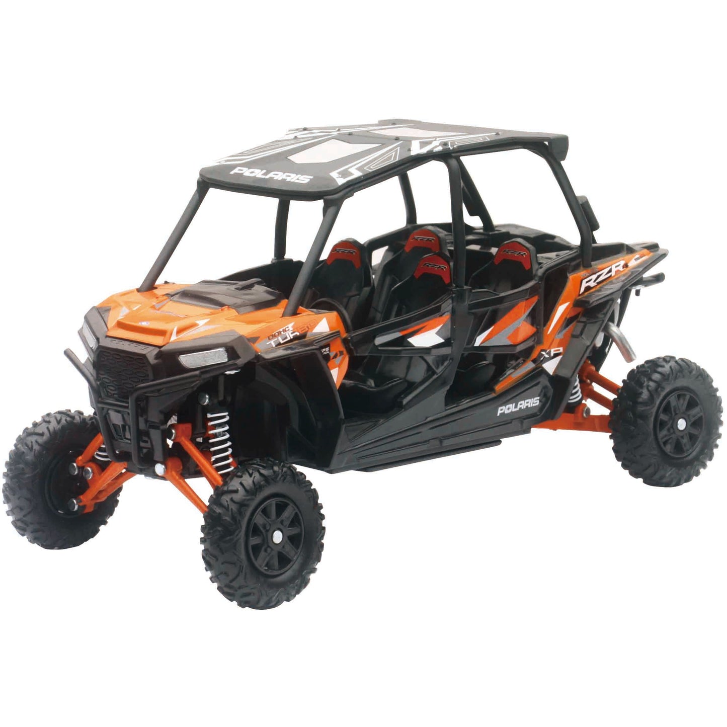Replica 1:18 Utv Polaris Rzr 4 Turbo Xp Orange