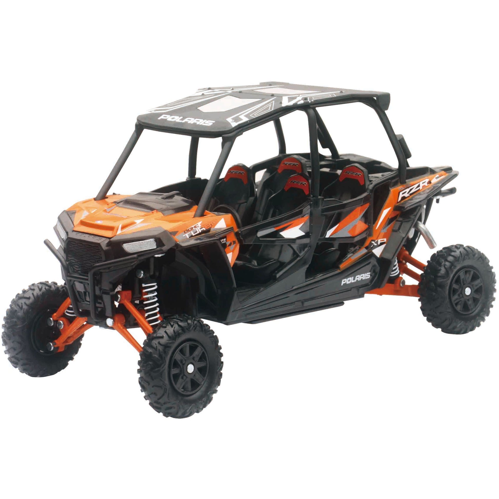 Replica 1:18 Utv Polaris Rzr 4 Turbo Xp Orange