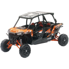 Replica 1:18 Utv Polaris Rzr 4 Turbo Xp Orange