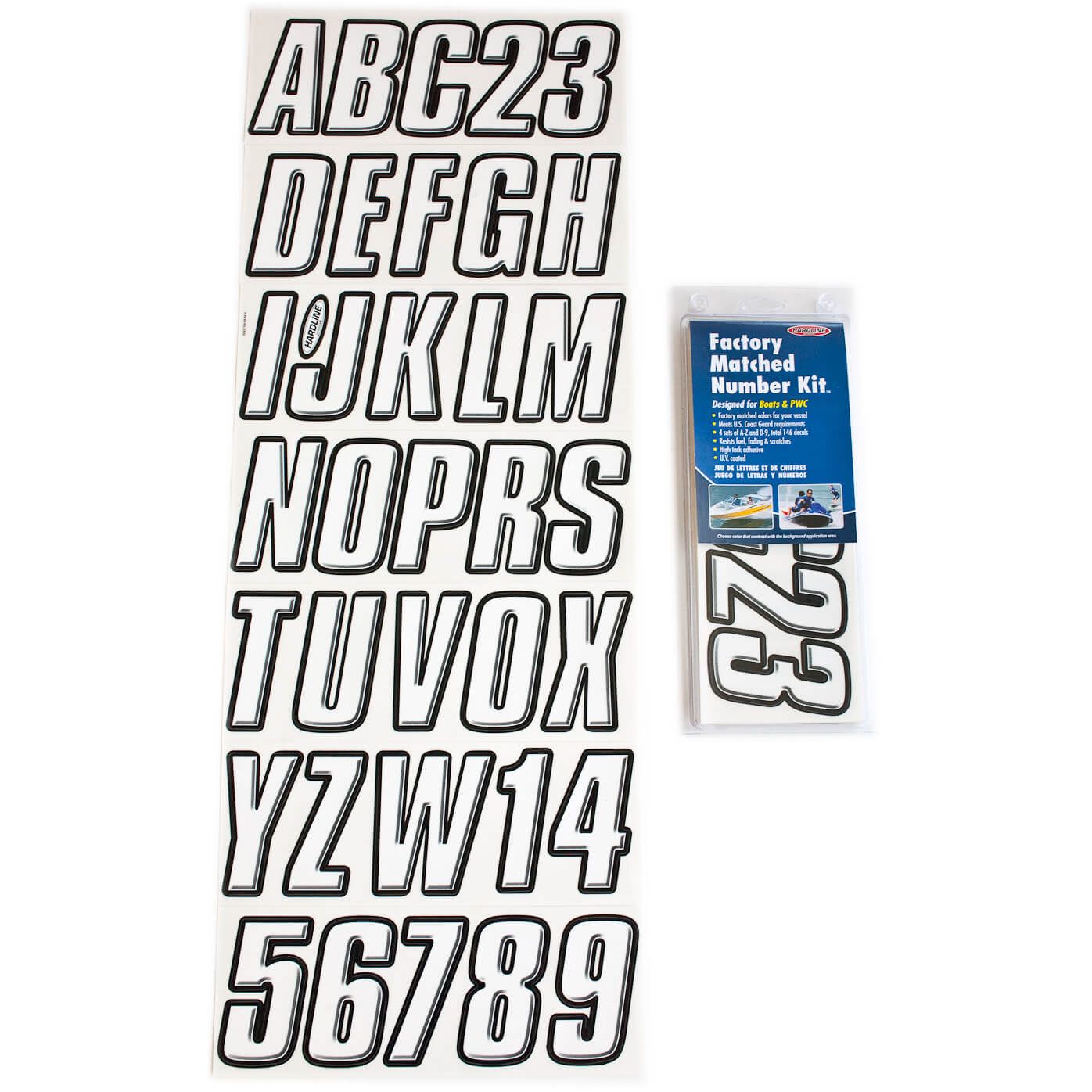 Series 800 Registration Kit White/Black