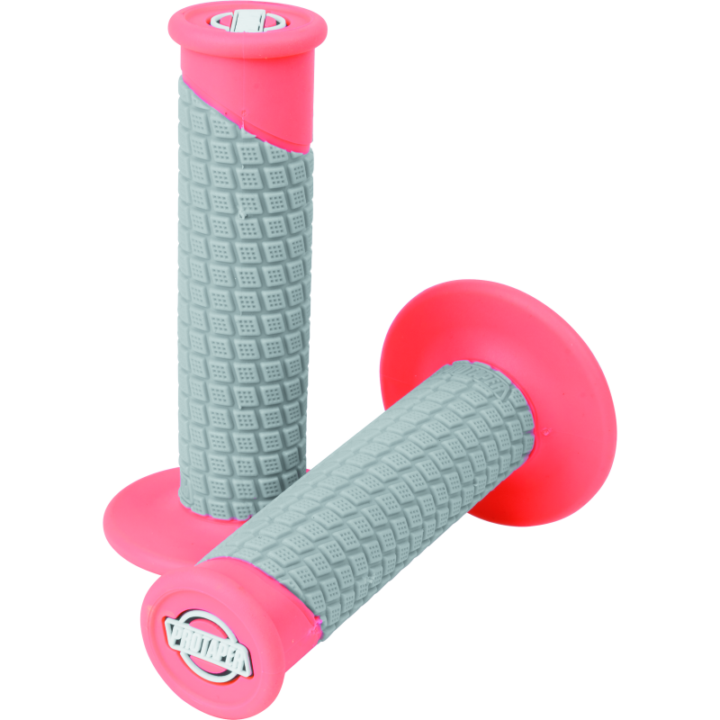 ProTaper Clamp-On Pillow Top Grips - Neon Red/Gray