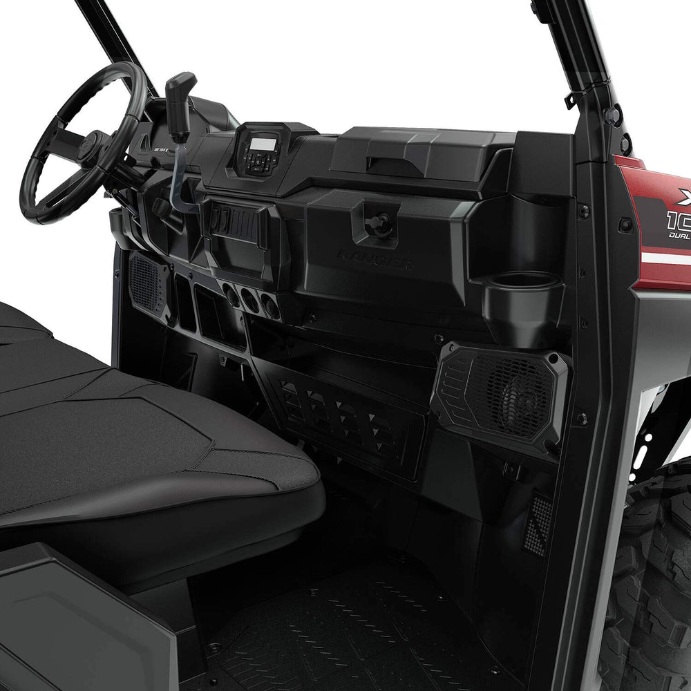 
                      
                        Polaris Off Road Bluetooth, Apple Control, AM/FM Dash Stereo & 2 X 5.25 Speakers by MB Quart
                      
                    