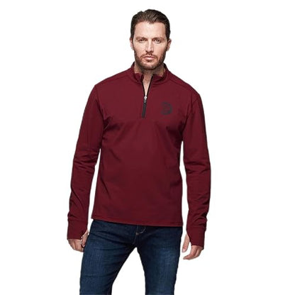 Indian Motorcycle Men's Sleeve Printed Athlete Quarter Zip, Port - 2XL - 283341112