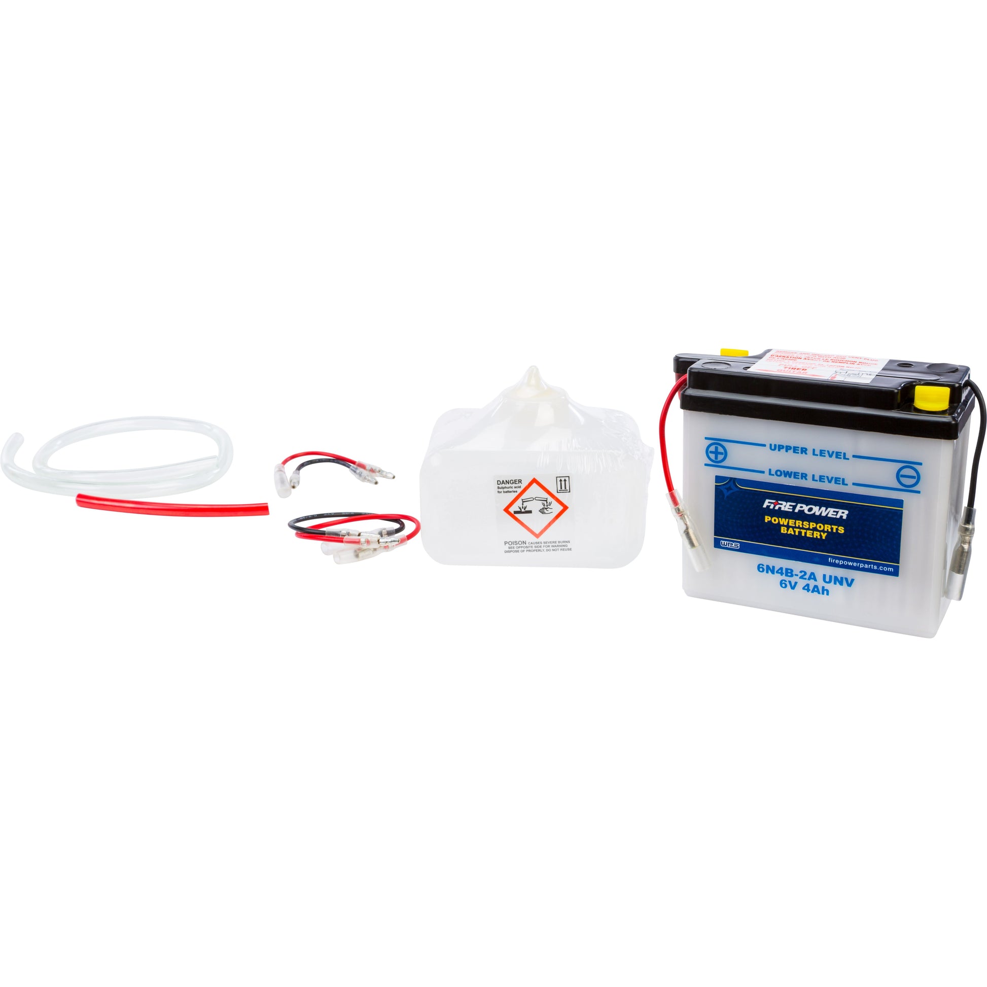 Battery W/Acid 6n4b 2a Unv 6v