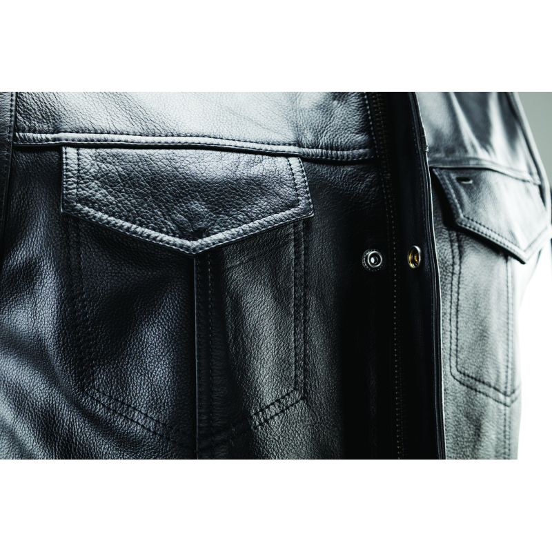 Kuryakyn Leather By River Road Vandal Club Vest Black - Small