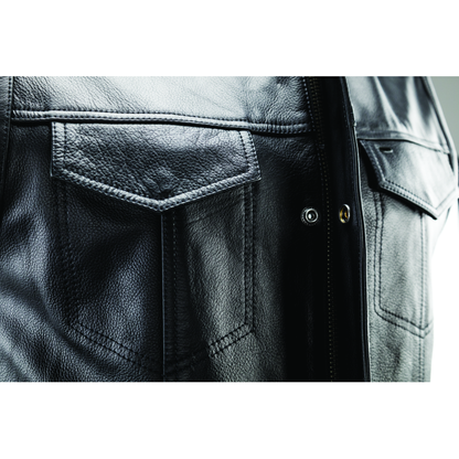 Kuryakyn Leather By River Road Vandal Club Vest Black - Small