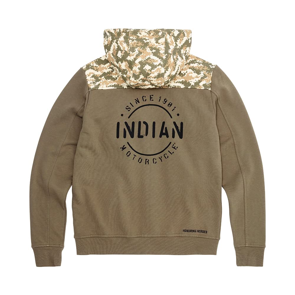 
                      
                        Indian Motorcycle Women's Stencil Block Icon Hoodie, Khaki - S - 286297702
                      
                    