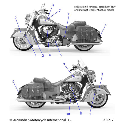 Indian Motorcycle Primary Cap Cover, Outer, Genuine OEM Part 7179677, Qty 1