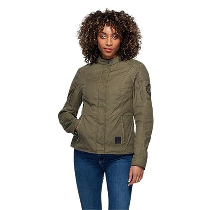 Indian Motorcycle Women's Harrison Wax Jacket, Green