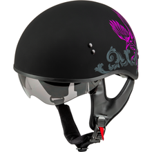 Hh 65 Corvus Helmet Matte Black/Purple/Grey Lg