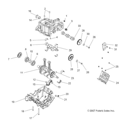 Polaris RZR Camshaft Kit, Genuine OEM Part 2202918, Qty 1