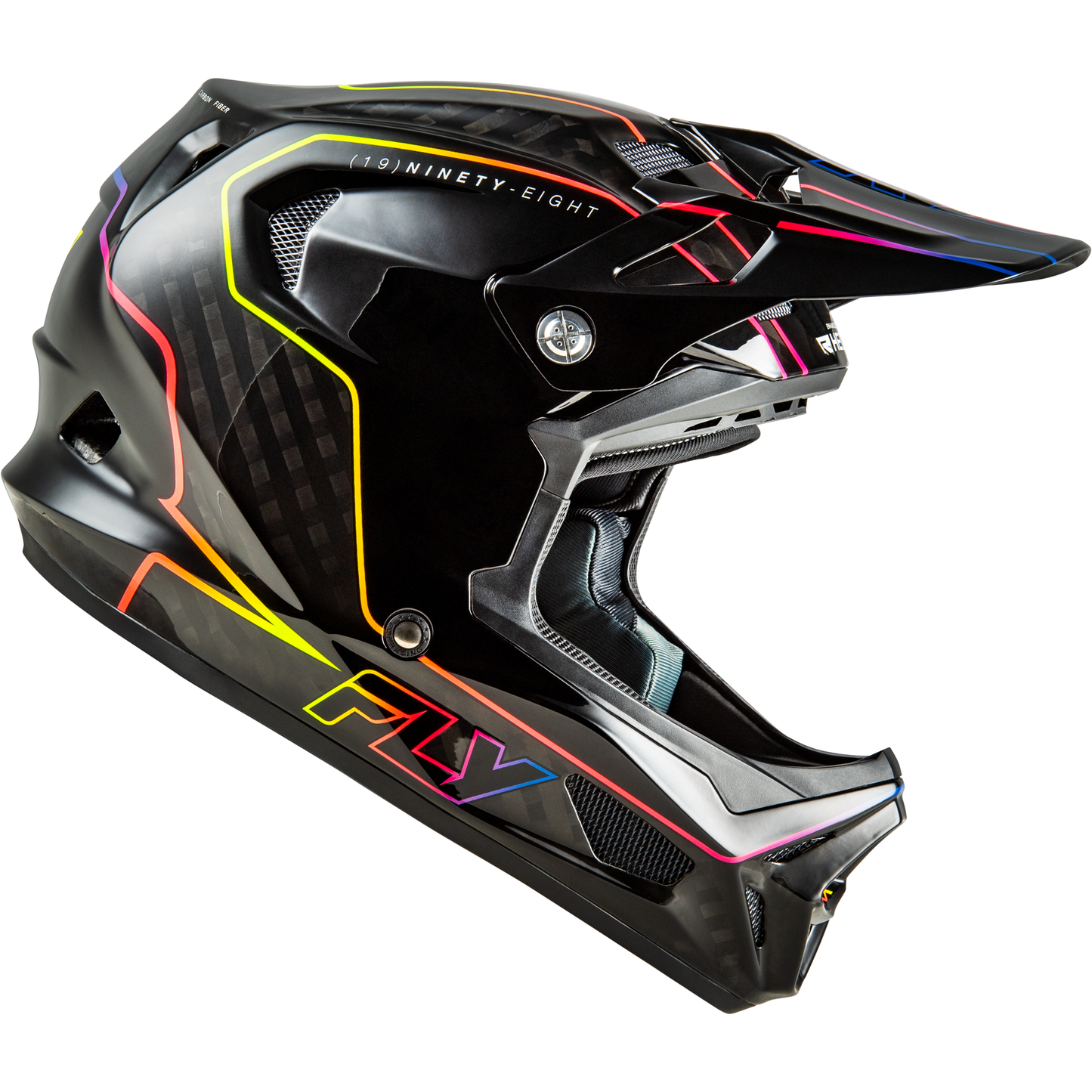 Werx R Flow Carbon Helmet Black Carbon/Black/Multi Md