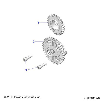 Polaris ATV SCR-PHILLIPS SM PANHEAD M6�20, Genuine OEM Part 3023885, Qty 1