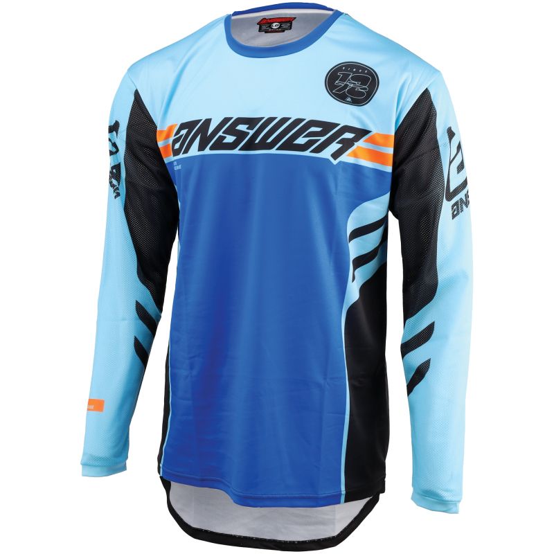 Answer 25 Arkon Nitrus Jersey Blue/Black/Hyper Orange - XS