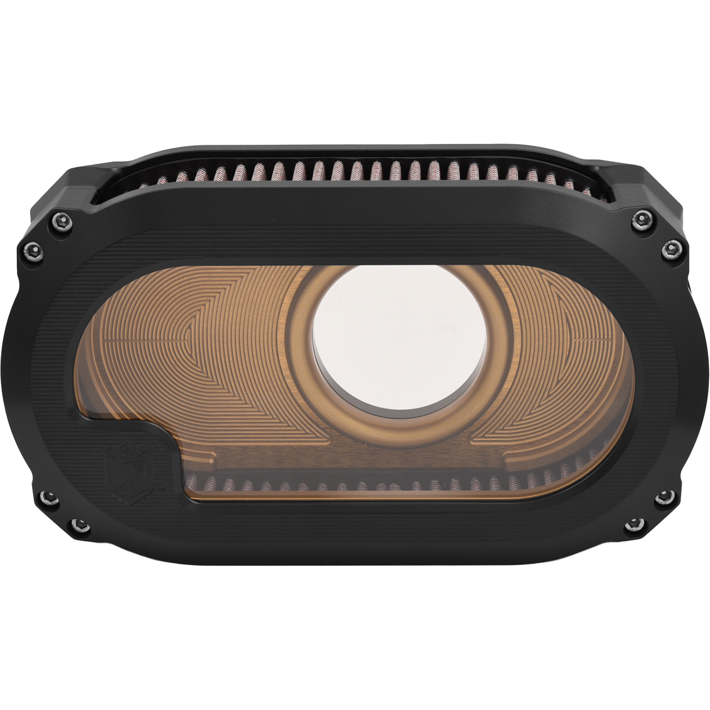 Nl M8 Air Cleaner W/Glass Black W/Gold