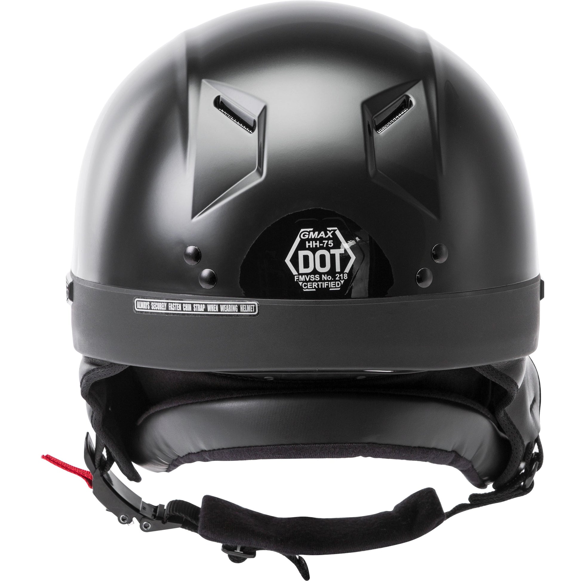 Hh 75 Half Helmet Black Sm