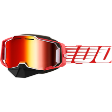 Armega Snowmobile Goggle Red W/ Red Mirror Lens