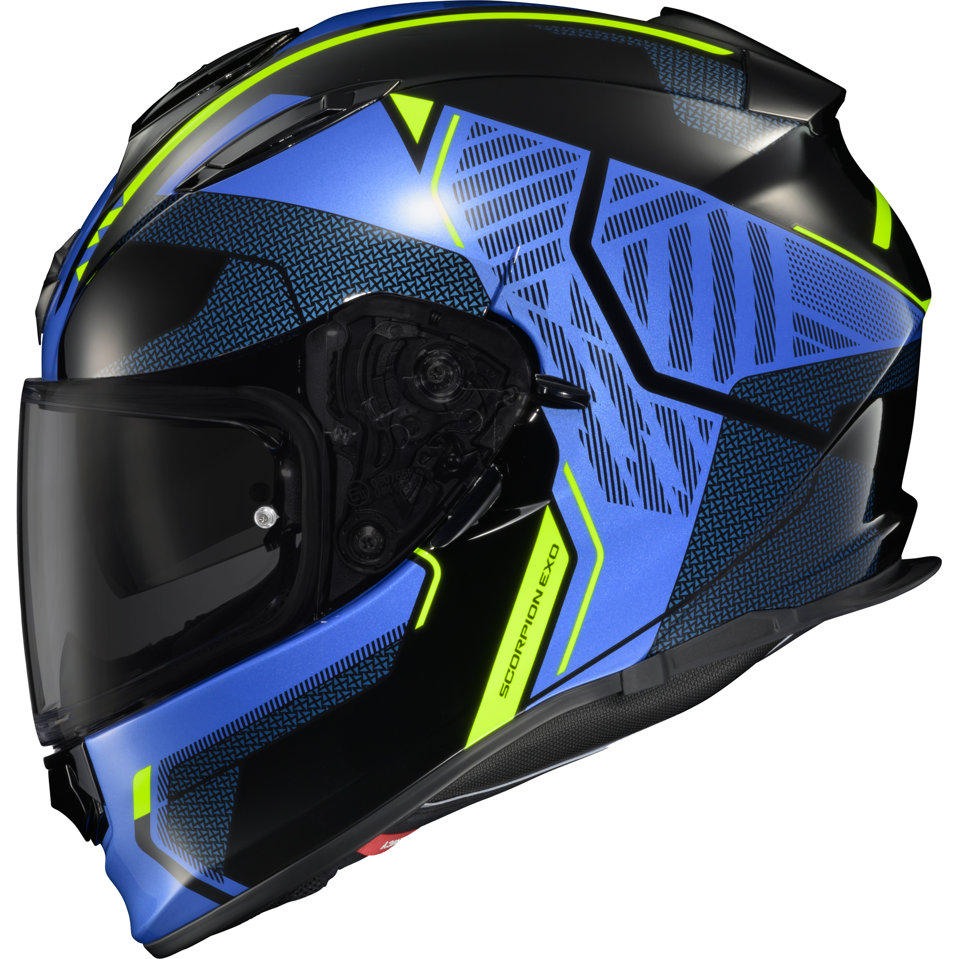 Ryzer Full Face Helmet Switch Blue/Hi Viz Xl