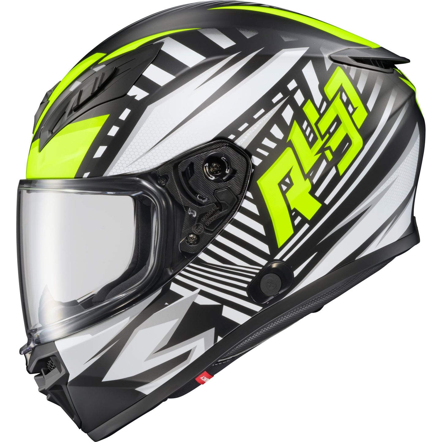 Exo R430 Full Face Helmet Head Trip Hi Viz 2x