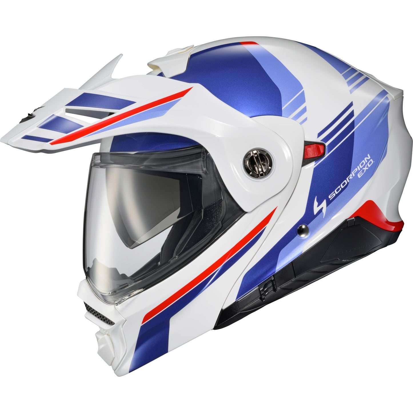Exo At960 Modular Helmet Monk White/Blue Sm