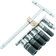 BikeMaster 1/4in Drive T-Handle Wrench Set - Metric 6-pt Sockets (8mm/10mm/12mm/13mm/14mm)