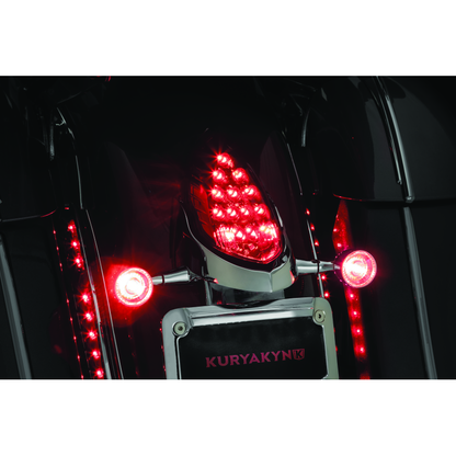 Kuryakyn Rear Turn Signal & License Plate Mount Indian Chrome