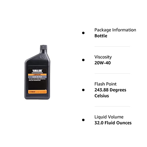 
                      
                        Yamaha Original OEM Yamalube Acc-Trans-PL-US Transmission Oil Plus for 2 Stroke Gear Box/Transmissions Yamalube OEM - 1 Quart
                      
                    