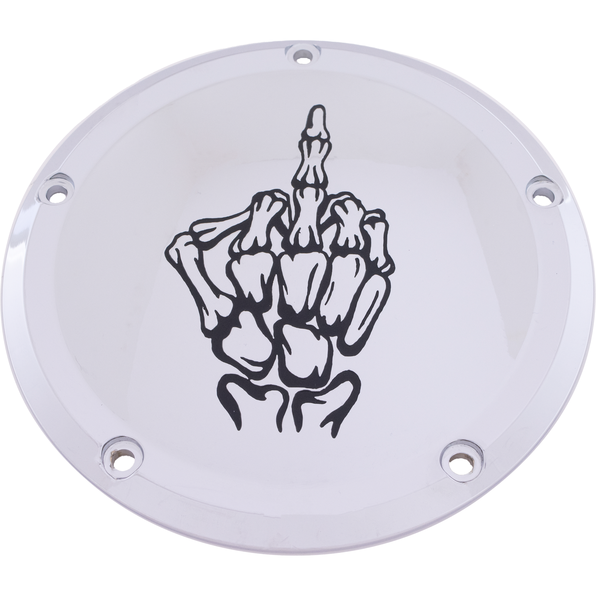 7   Tc Derby Cover Bone Finger Chrome