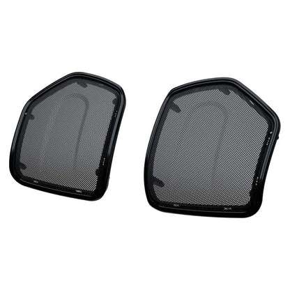 2019-2020 Indian Chieftain Powerband Audio Saddlebag Speaker Bezels - Thunder Black
