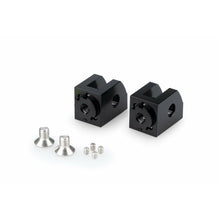 Footpeg Adaptor Rider Adjustable Black Yam