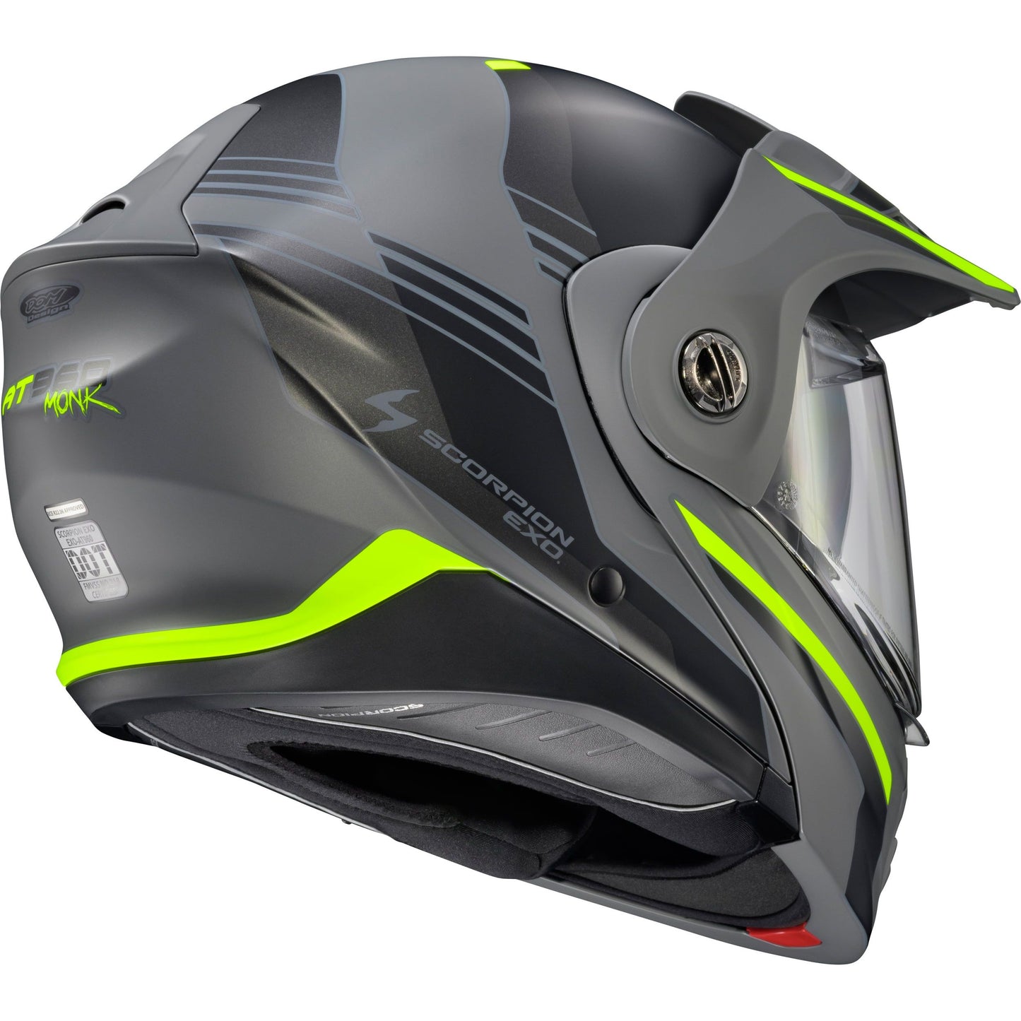 Exo At960 Modular Helmet Monk Grey/Hi Viz Xl