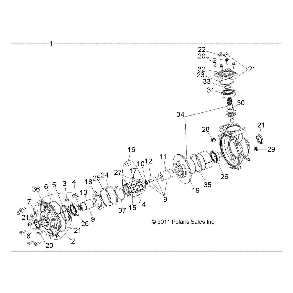 Polaris Ranger Armature Plate, Genuine OEM Part 3234101, Qty 1