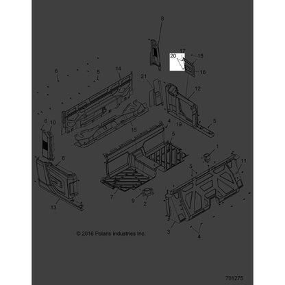 Polaris 1/4 Turn Retainer, 6 mm, Genuine OEM Part 7710739, Qty 1