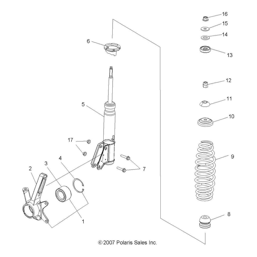 
                      
                        Polaris ATV Compression Spring 60#, Medium Gloss Black, Genuine OEM Part 7043399-067, Qty 1
                      
                    