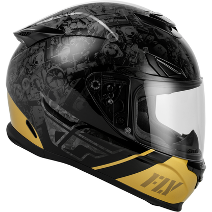 Sentinel Mech Helmet Black/Grey/Gold Md