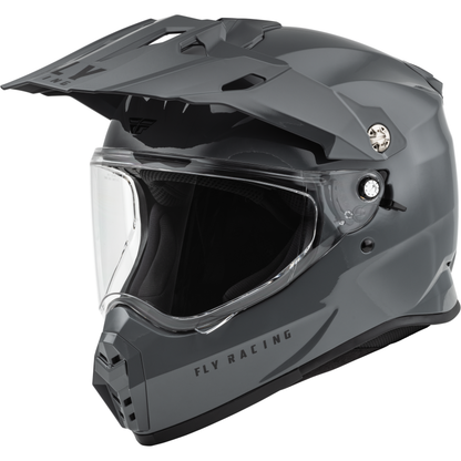 Trekker Solid Helmet Grey Lg