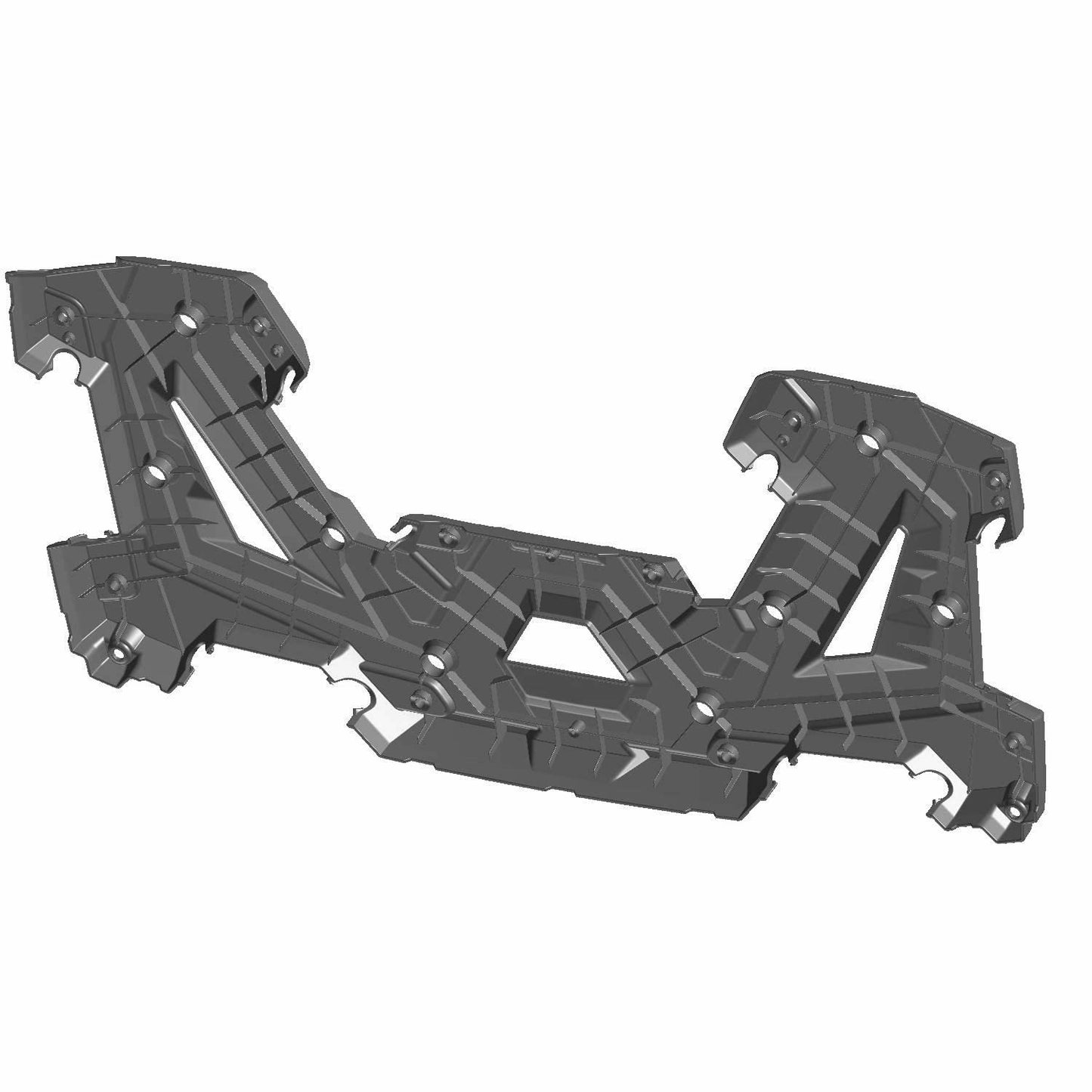Polaris ATV Rear Rack Assembly, Gloss Black - 2635059-070