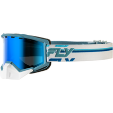Focus Snow Goggle Whte/Blue W/Blue Mirror/Blue Lens