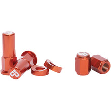Rim Lock Nut & Valve Cap Kit Orange