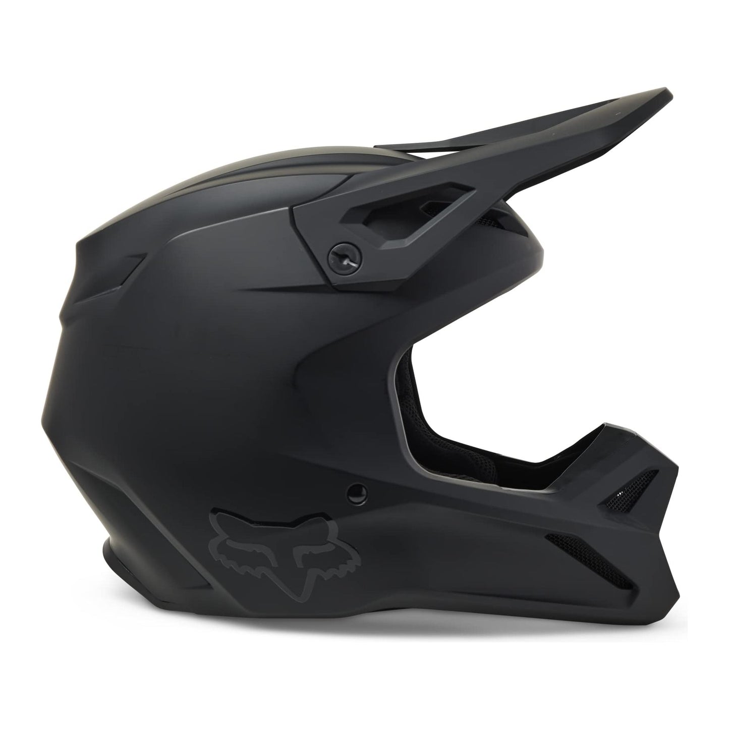 Fox Racing V1 Motocross Helmet, Matte Black, X-Small