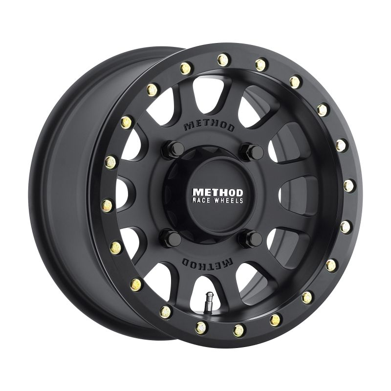 Method MR401 UTV Beadlock 14x7 / 4+3/13mm Offset / 4x156 / 132mm CB Matte Black Wheel