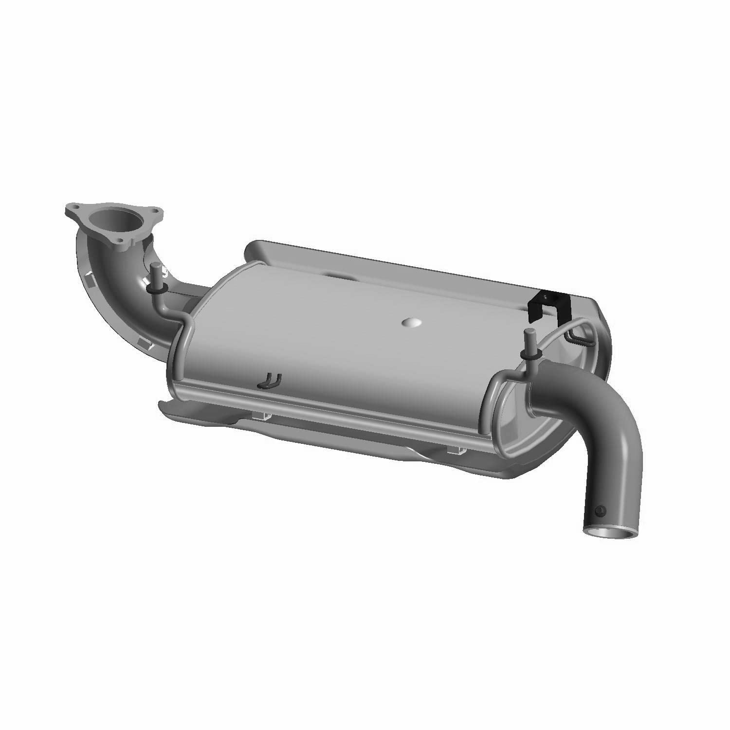 Polaris RZR Silencer Assembly, Genuine OEM Part 1263379, Qty 1